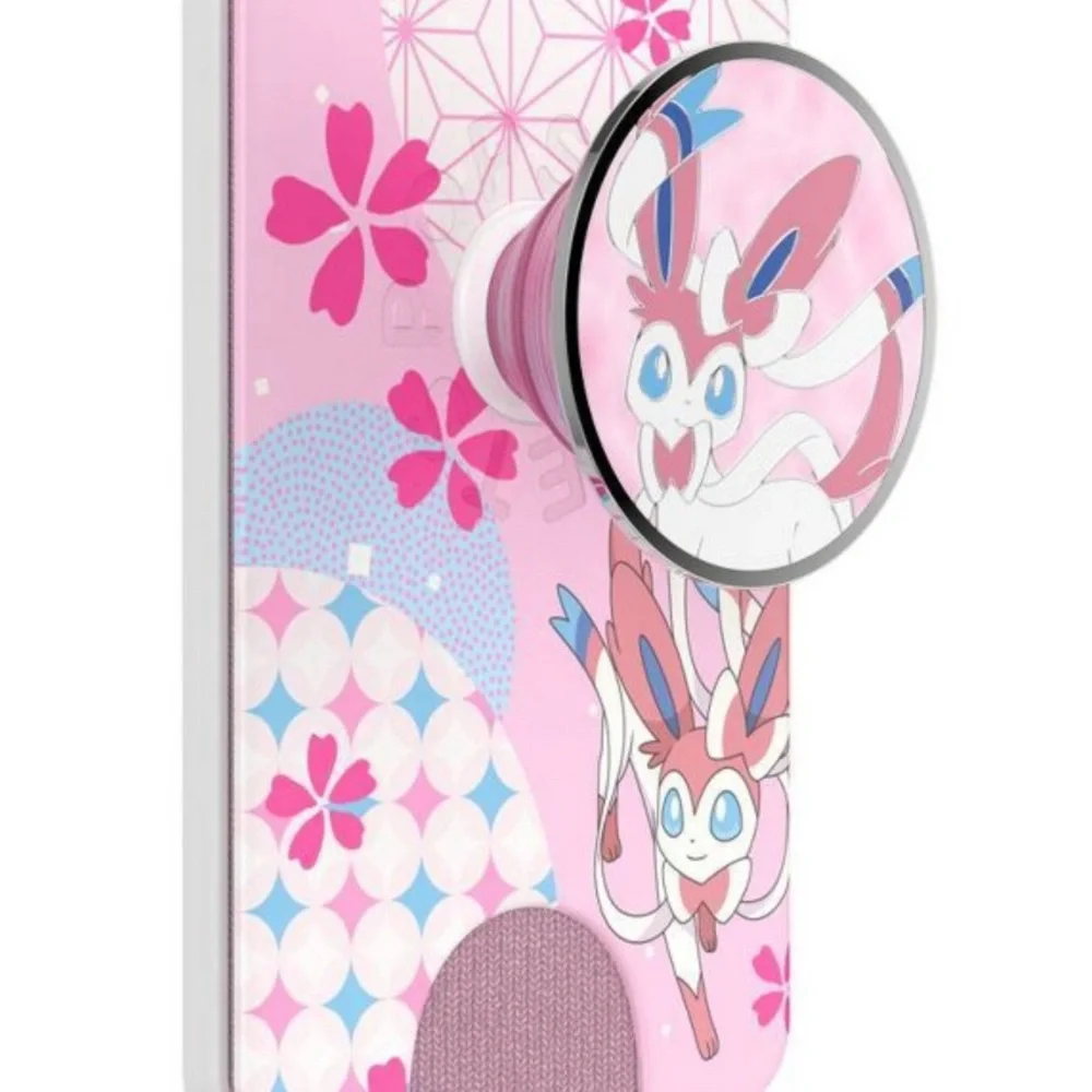 Pink Anime-Themed Phone Grip